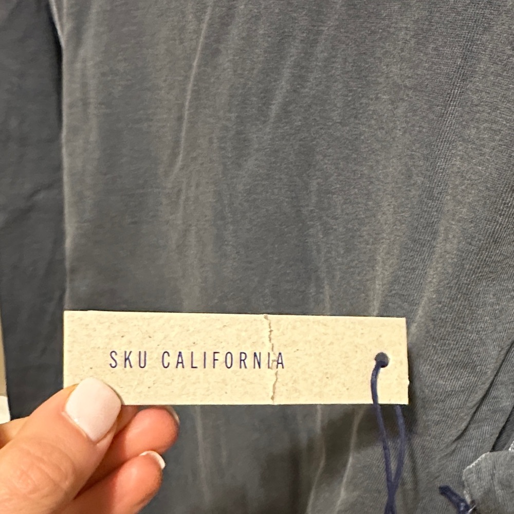 SKU Men's Slate Blue Hooded Long-Sleeve Shirt - Picture 3 of 7